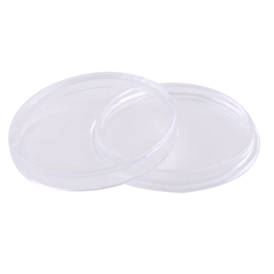 100x 26mm Coins Containers Clear Plastic Coins Capsules Boxes Holder Cases Li