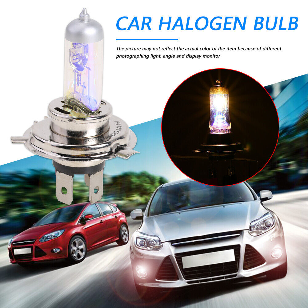 H4 Yellow Halogen Bulb 12V 60/55W 3000K for Car Headlight Fog Light Lamp