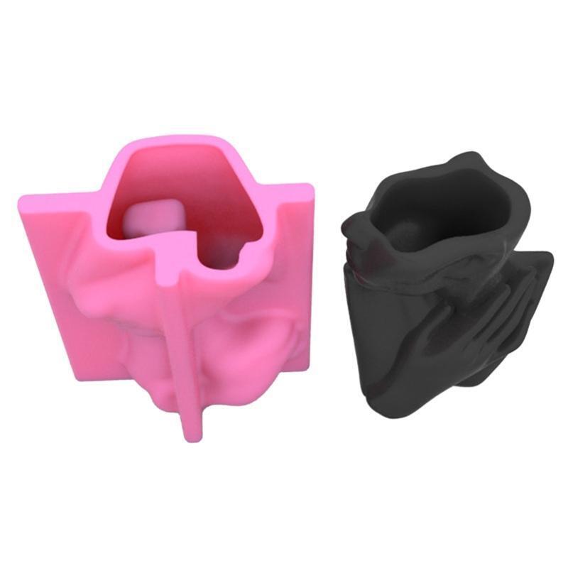 Half-body Flowerpot Dish Storage Mold Pen Holder Vase Mold DIY Home Decor Mold