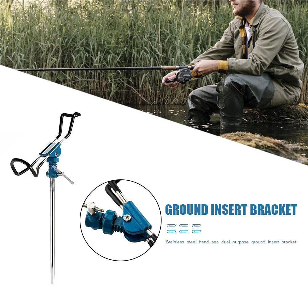 Fishing Rods Holder 360 Rotation Adjustable Turret Fishing Pole Bracket