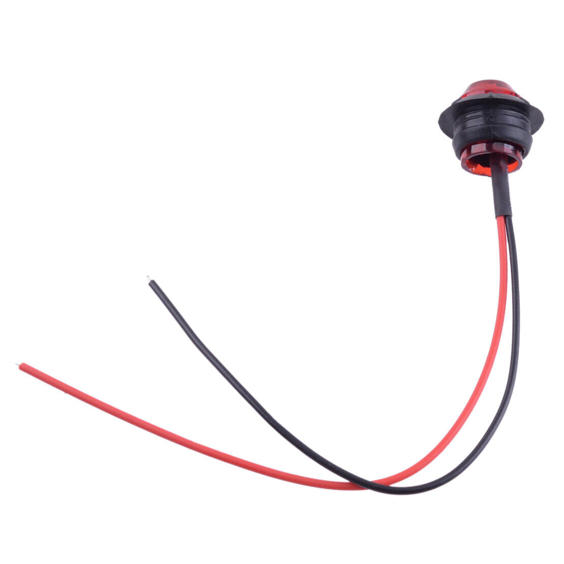 10pcs Truck Trailer Mini 3/4" Red LED Bullet Side Marker Light Clearance Lamp