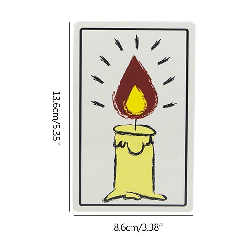 Relighting Candle Magic Cards Puzzle Game Magic Tricks Magic Props Amazing Magic
