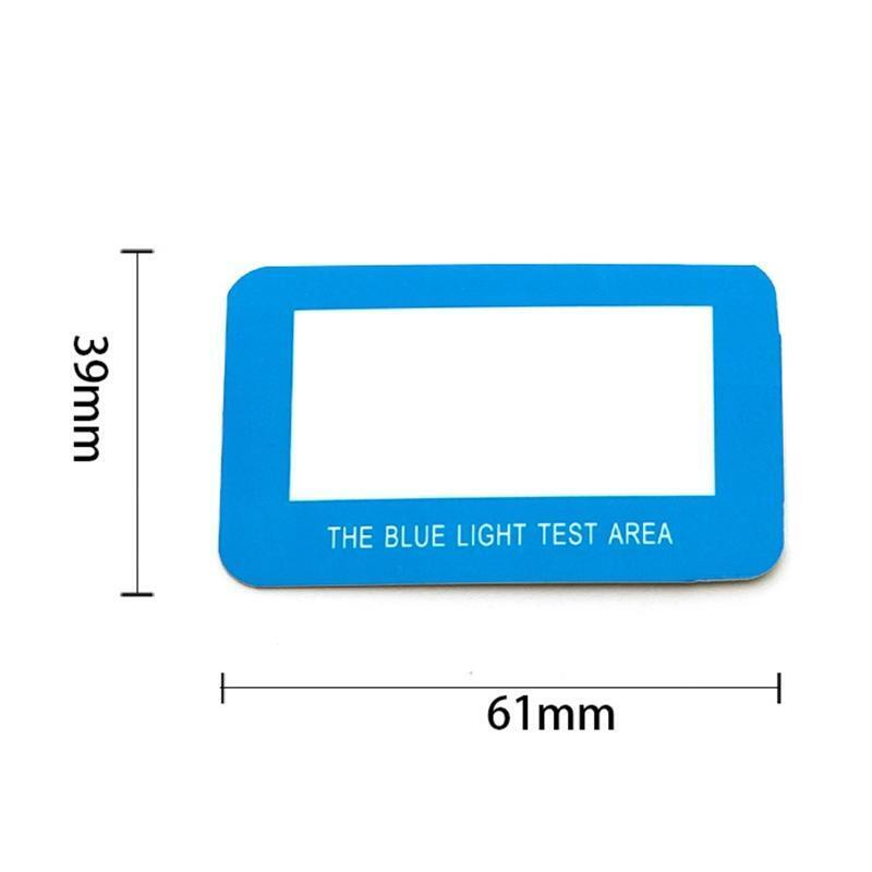 100 Pieces/Set Paper Anti-Blue Light Glasses Lens Test Card Polarized Sunglasses