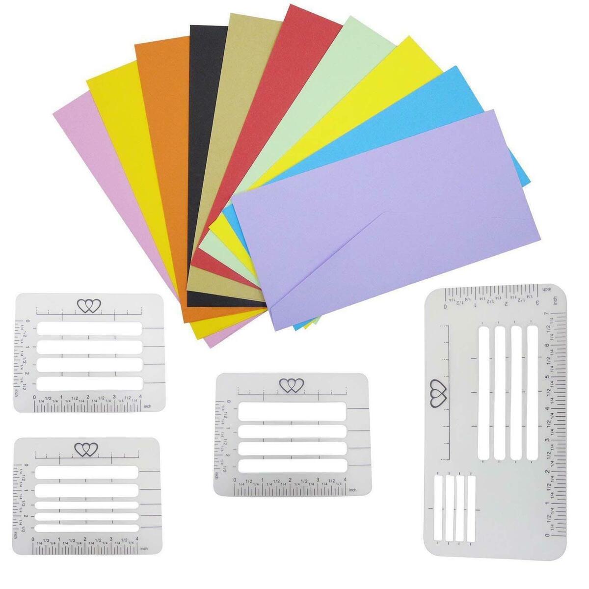 4x Envelope Addressing Stencil Thank  Calligraphy Trainer