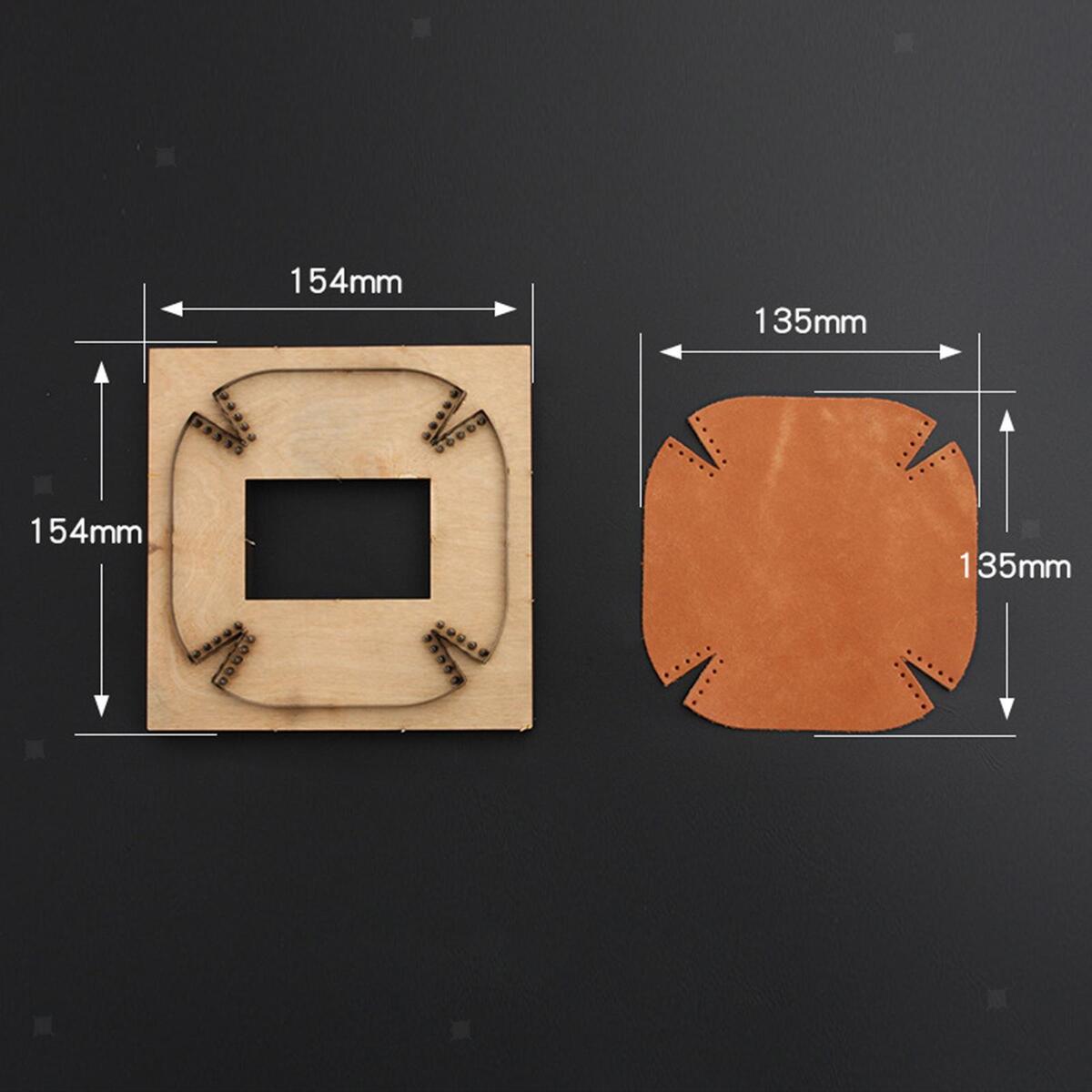 Shiwaki Steel Wooden Base Leather Cutting Die Leather Plate Key Tray Mold Cut