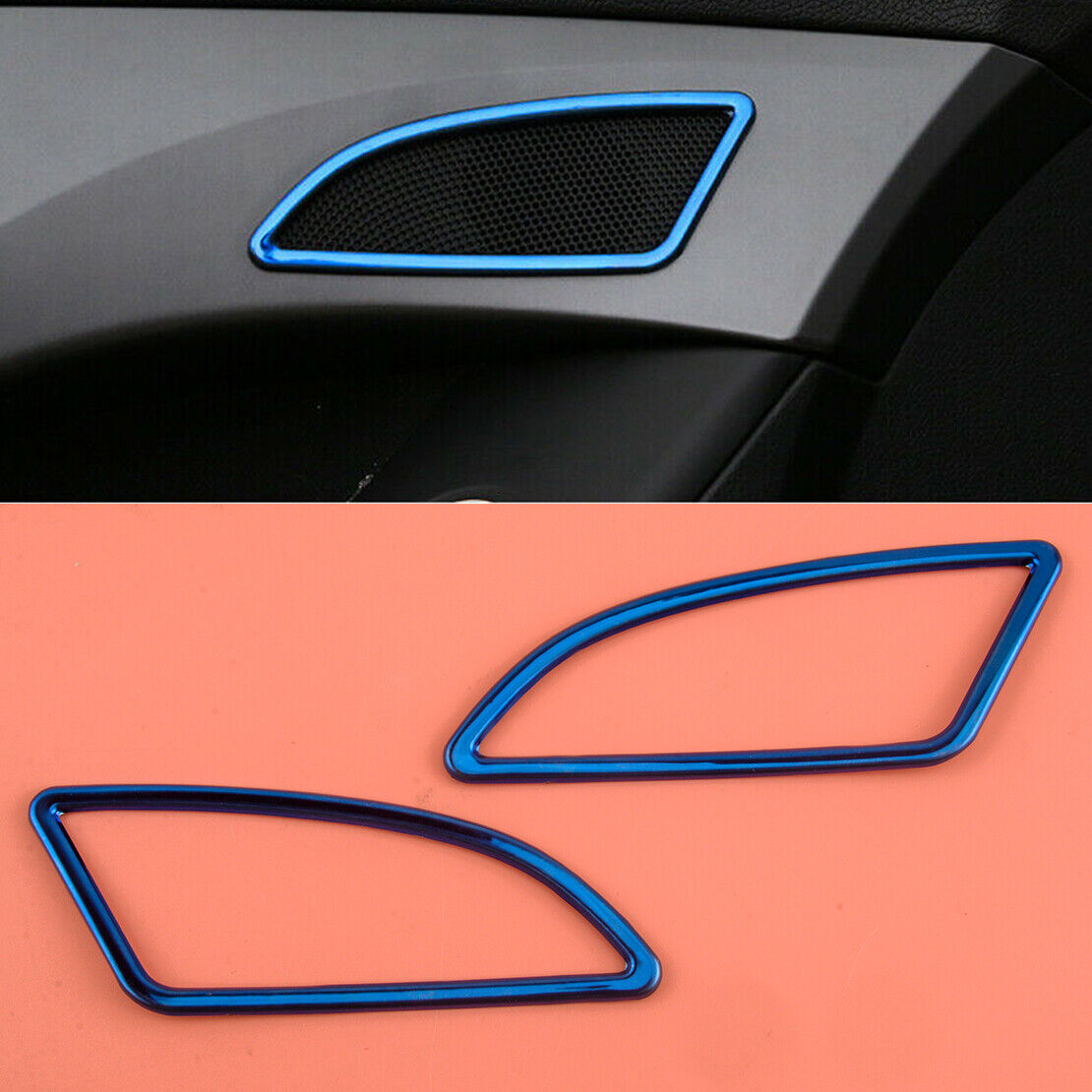 2Pcs Door Speaker Loudspeaker Box Cover Trim Fit for Hyundai Elantra 2011-16