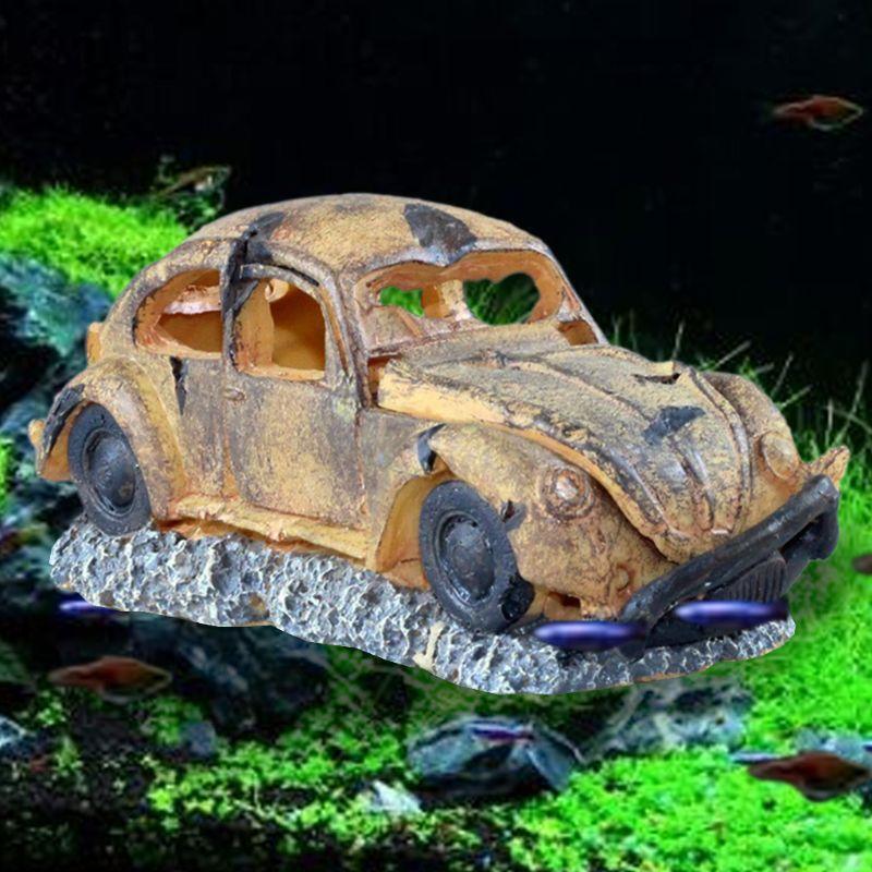 Aquarium Oxygen Pneumatic Car Decoration Underwater Landscape Fish Tank Ornament