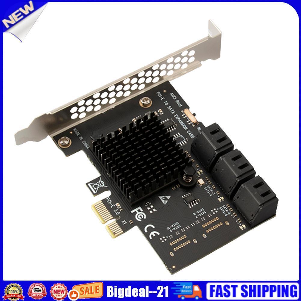 PCI Express 1X to SATA3.0 6 Port Riser PCI-E X1/X4/X8/X16 PCI-E Extenders