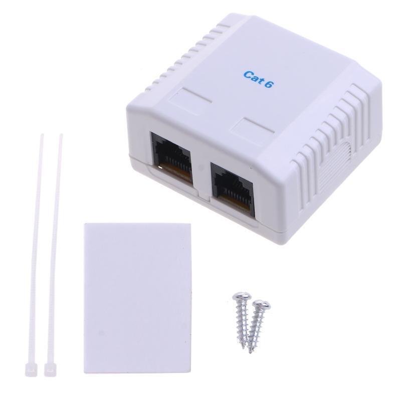Ethernet Wall Plate, Keystone Jack Wall Plate with RJ45 Keystone Coupler insert