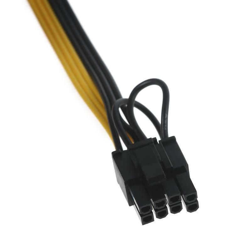 50cm/19.69 in 8 Pin to 6 Pin Male PCI E Graphics Card Power Supply Adapter Cable