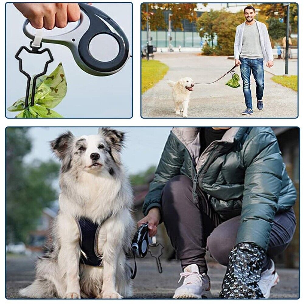 Large Bearing Capacity Dog Poo Bag Holder Leash Attachment Waste Bag Carrier