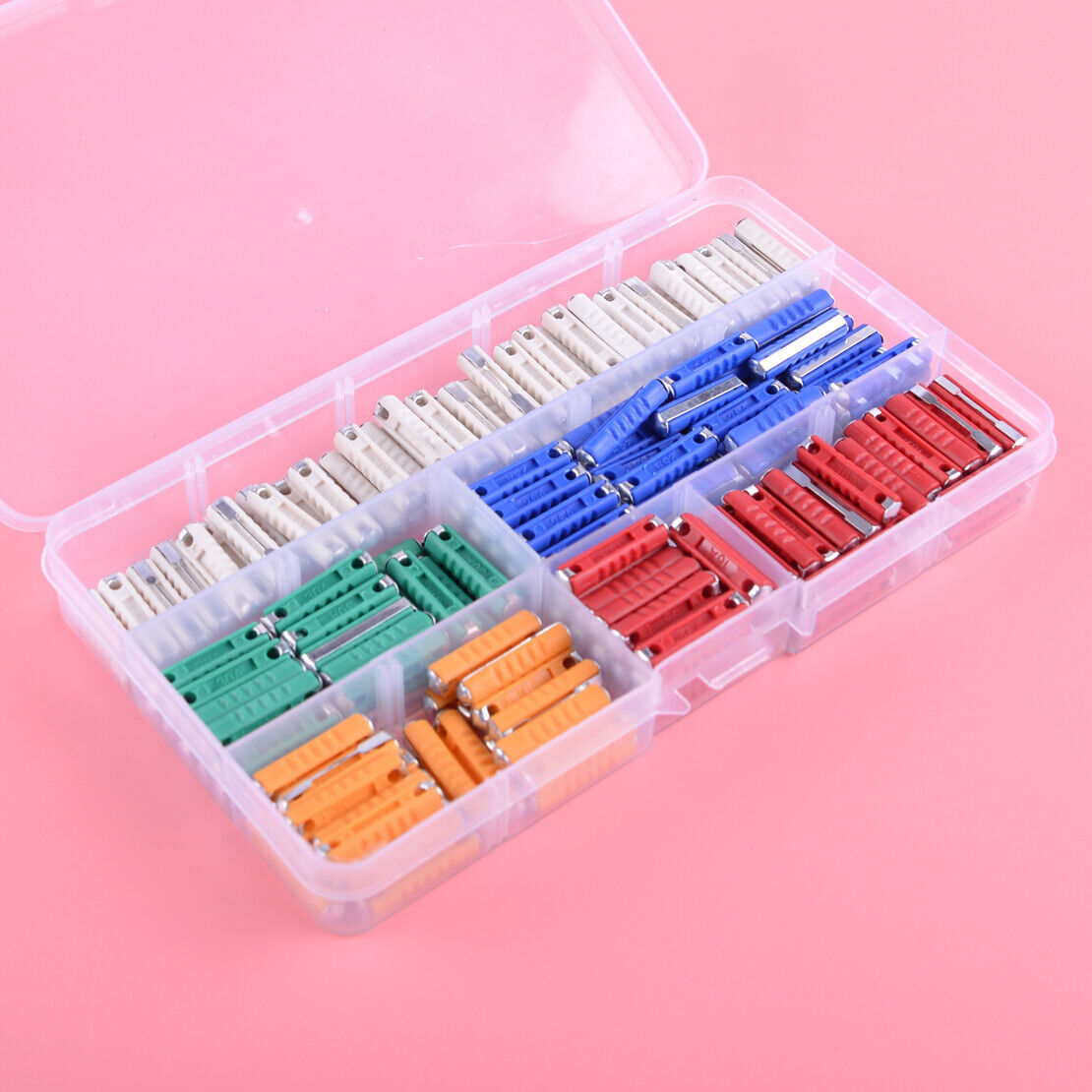 200pcs/box 8A 10A 16A 25A 30A Car Auto Fuse Multicolor Assortment Kit New ld