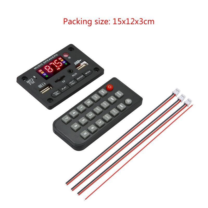 MP3 Bluetooth-Compatible WMA WAV Decoder Board 12V Wireless Audio Module