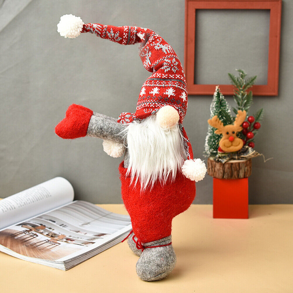 Christmas Santa Gnome Curtain Buckle Home Hotel Xmas Tree Pendant (Grey)
