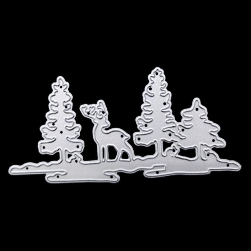 Creative Metal Elk Deer Cutting Die Christmas Theme Die Cuts Embossing Template