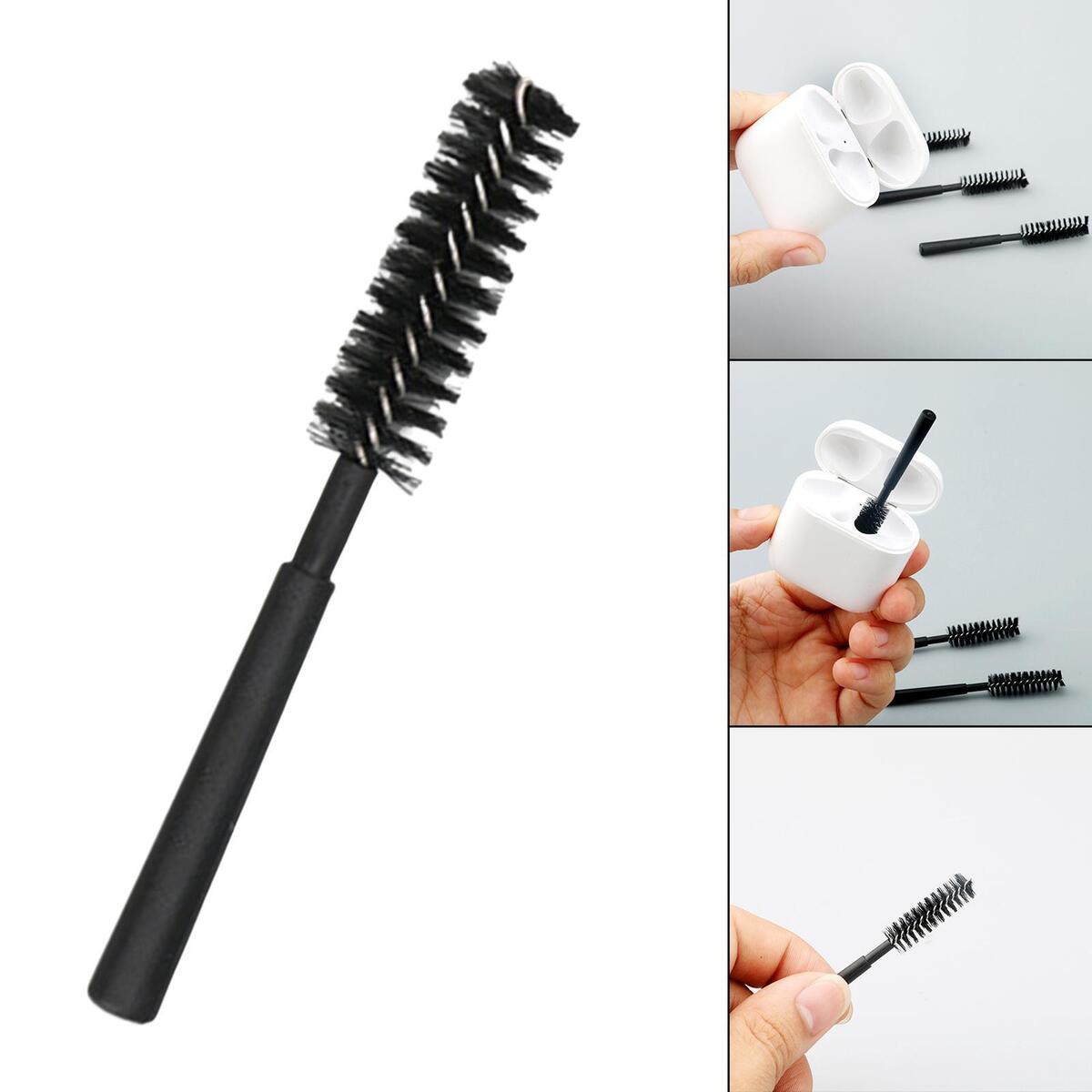 Earphone Case Cleaning Brush Tool Black Easy to Use for Headset USB Charging