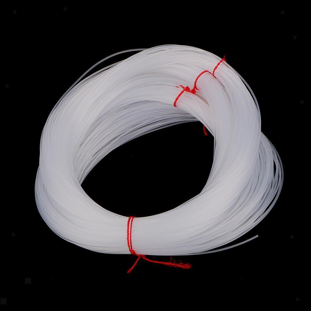 3Pcs 100m Clear String Thread 1mm Dia. Boat/Cast Fishing Line Hook Tying