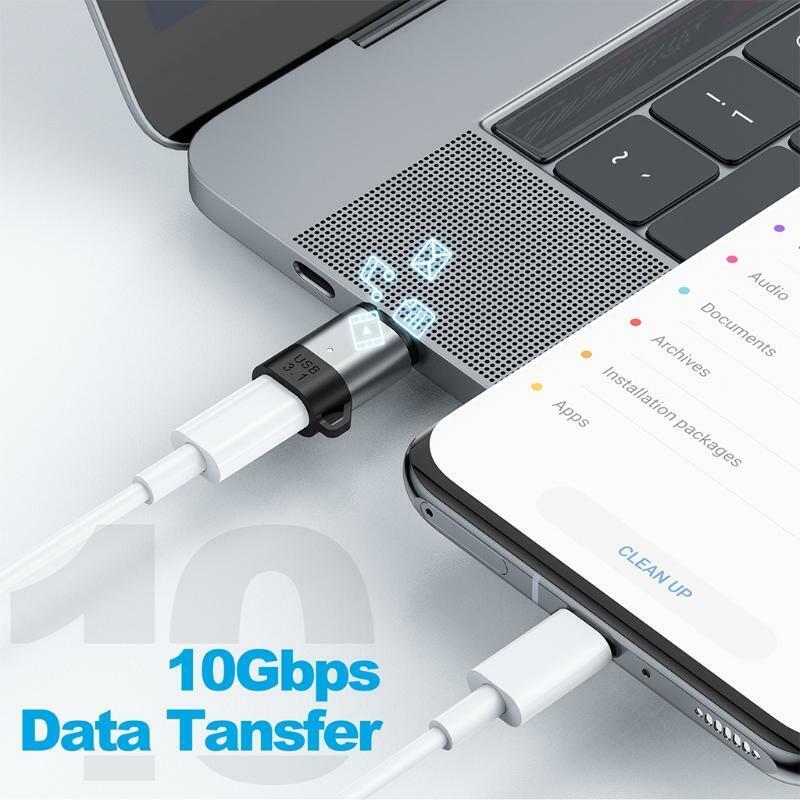 24Pin Magnetic USB C Adapter Type-C Notebook P1D00w Fast Charge USB3.1 Converter