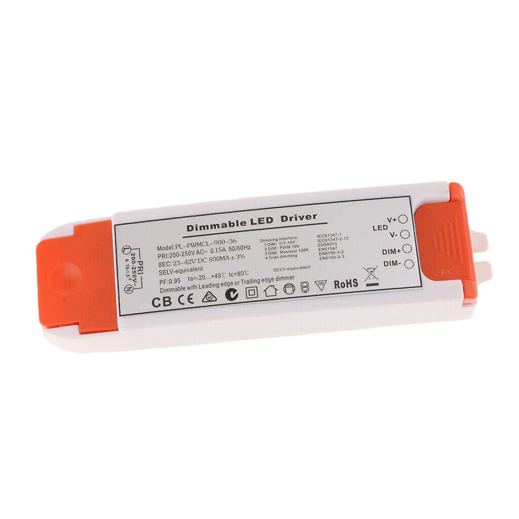 Waterproof SCR Four in One Dimmable Power Supply LED Driver DC23-42V 800mA