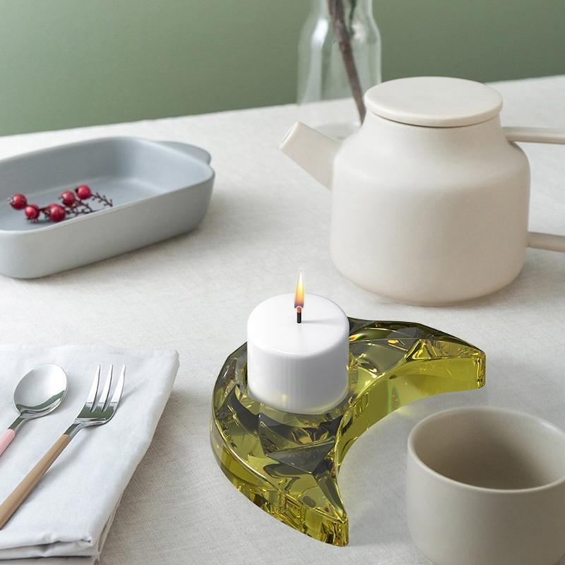 Candle Holder Mold for DIY Candlestick Jewelry Tray Wedding Home Table Decor