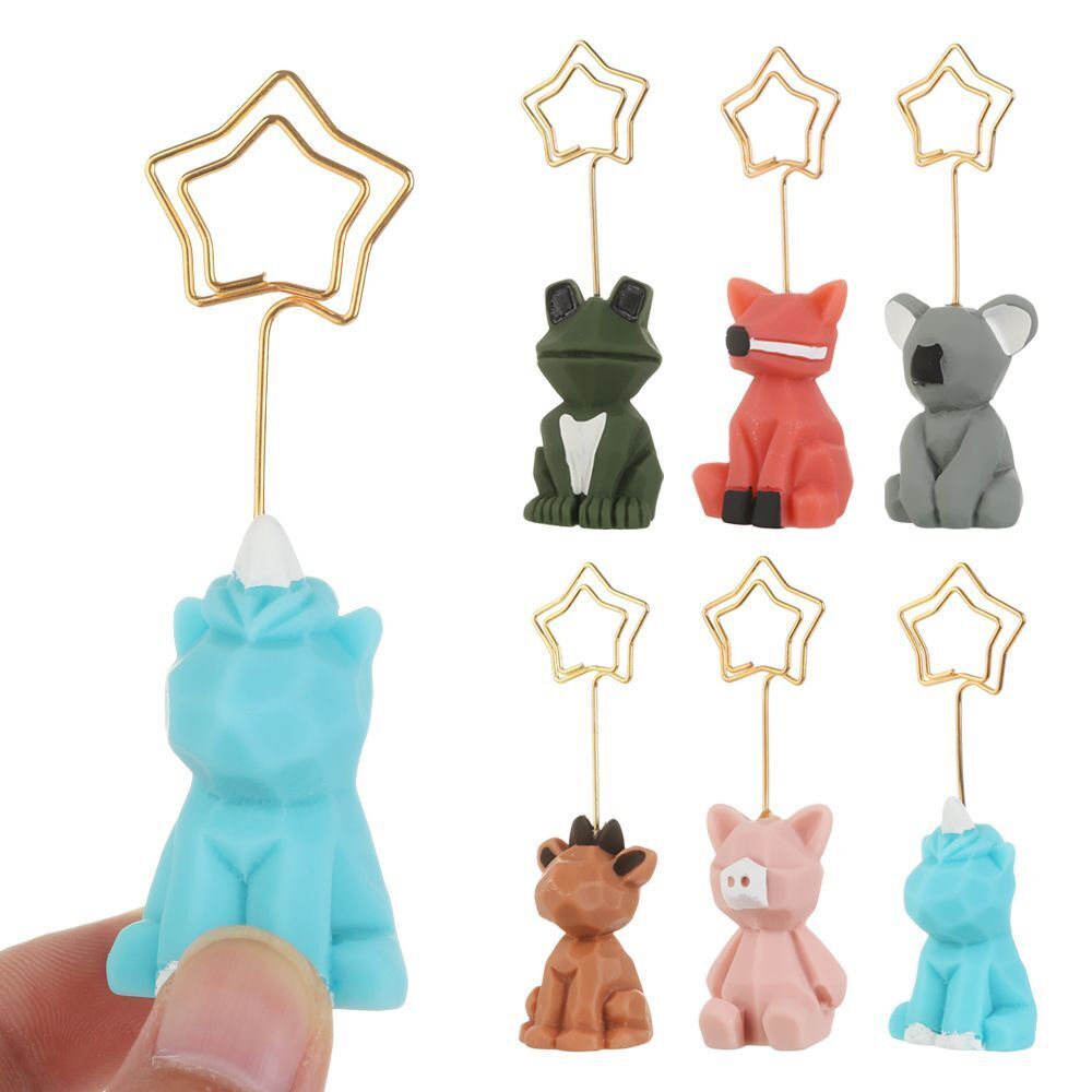Animal shape Desk Decorative Paper Clip Photo Stand Memo Clips Note holder
