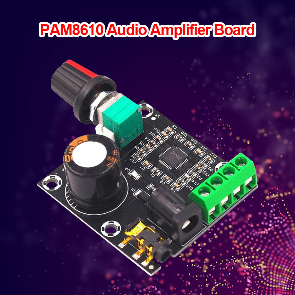 PAM8610 Class D Digital Stereo Audio Power Amplifier Module 15W+15W 12V DC