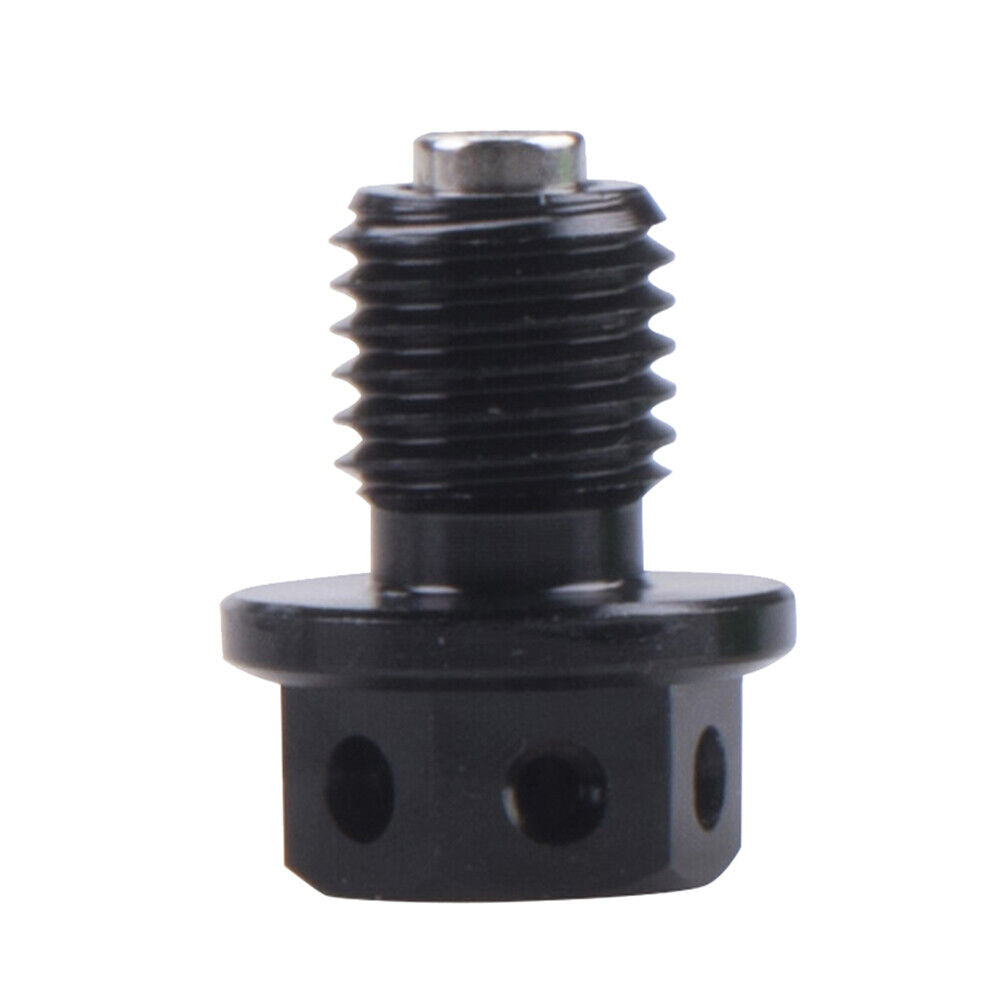 Universal Magnetic Motorbike Oil Drain Screw M12 Motorcycle Plugs (Black)