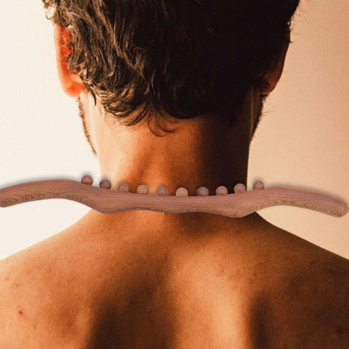 Wood Massage Stick Muscle Relaxation Point Treatment for Shoulder Neck