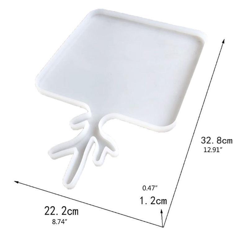Epoxy Antler Handle Fruit Tray Mold Serving Board Mold for Home Decoration