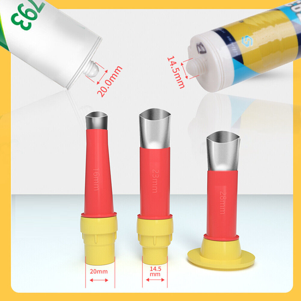 Caulking Caulk Nozzle Applicator with Base Kits Sealant Finishing Tools