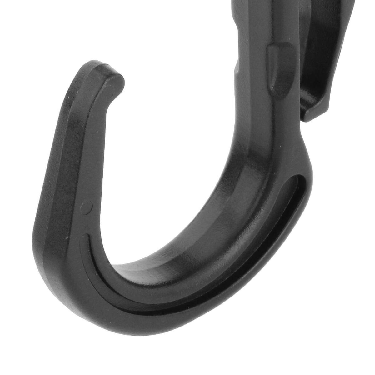 Black Strap Hook Webbing Camping S-Shaped Belt Carabiner Clip  Clip