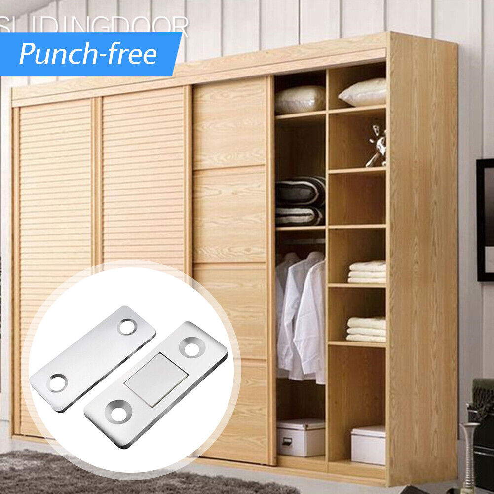 1 Set Magnetic Cabinet Catches Magnet Door Stops Concealed Closet Closer