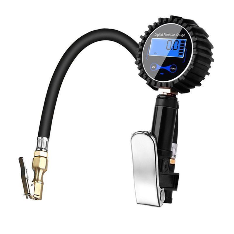 Car Bicycle Tyre Air Pressure Gauge Meter Tool Metal Manometer Barometers Tester