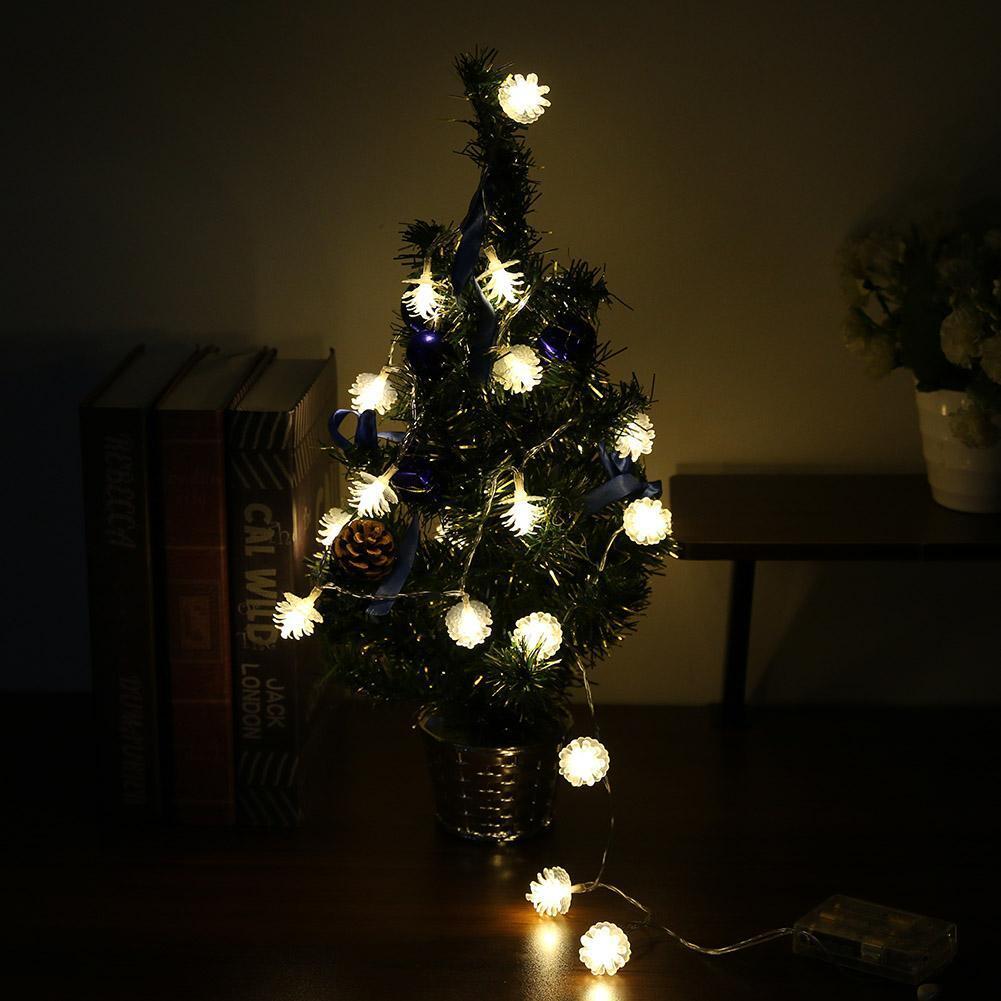 2.2m/7.2ft 20 LED Pine Cone Light String For Festival Decor(Warm White)