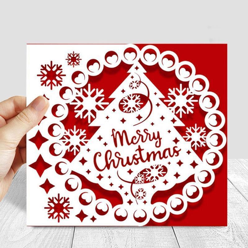 Christmas Tree Greeting Cards Metal Cutting Dies Stencil DIY Scrapbooking Album