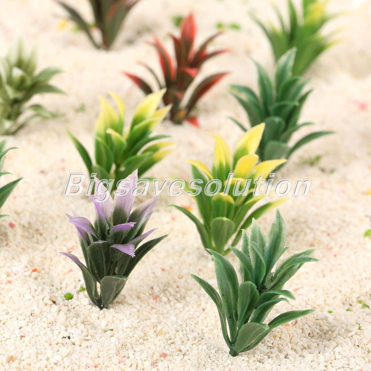 100pc Plastic Flowering Plants Landscape Railway Layout Scene 4cm Scale 1:100 HQ