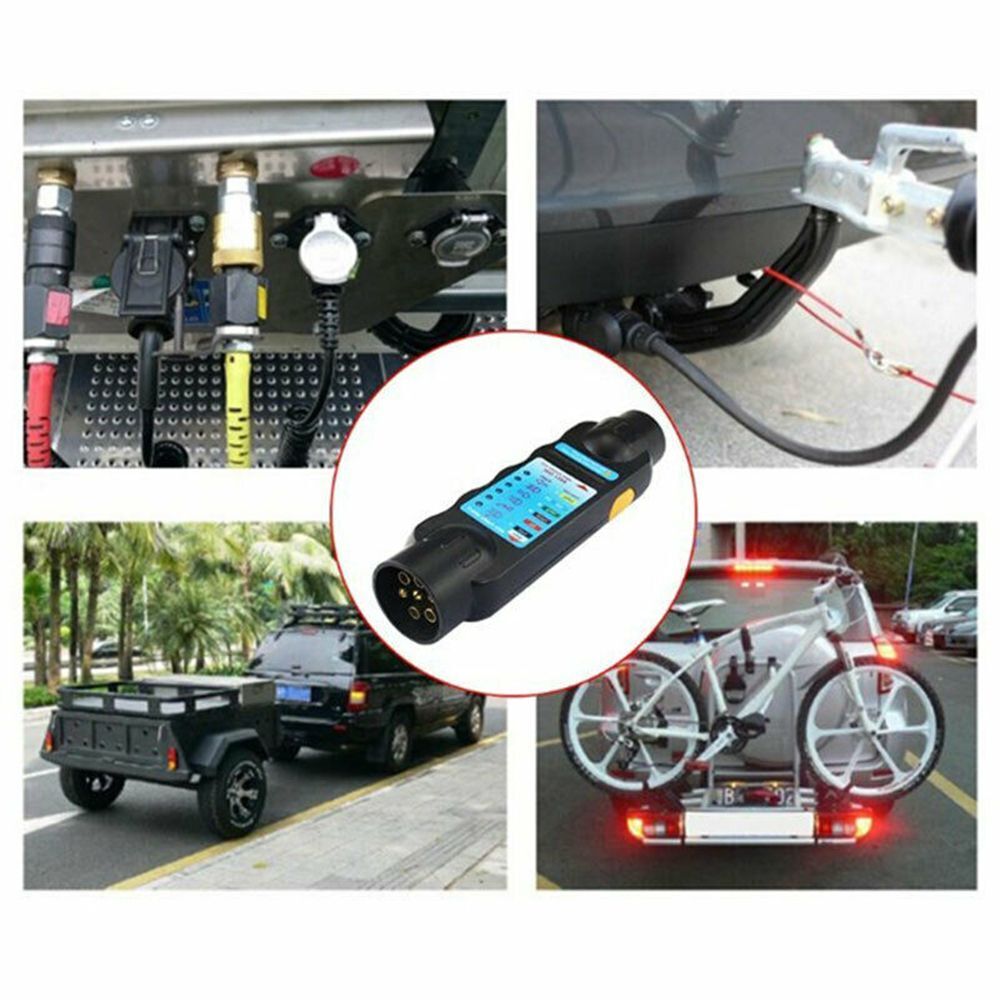 Repair Tool Tow Bar Wiring Trailer Socket Tester Circuit Light Car Adapter