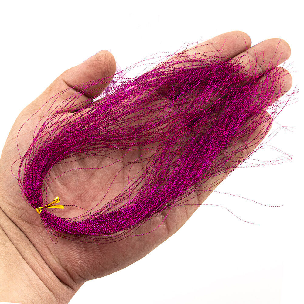 100pcs Fly Tying Material Fishing Tackle Silk Lure Feather Hook String Line