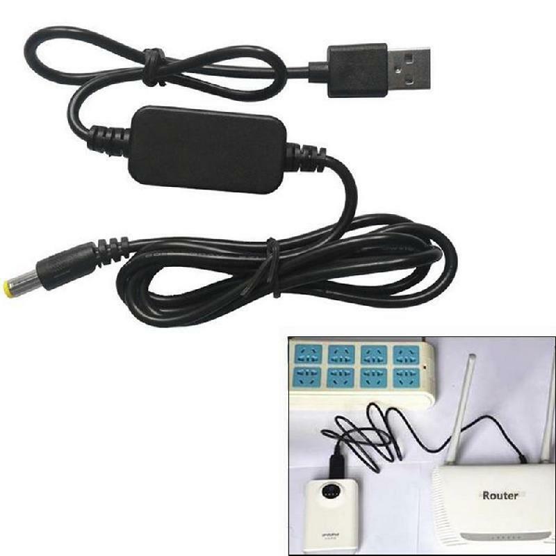 DC-DC Converter Cable USB 5V to 9V/12V DC Jack 5.5mmx2.1mm Step-up Power Module