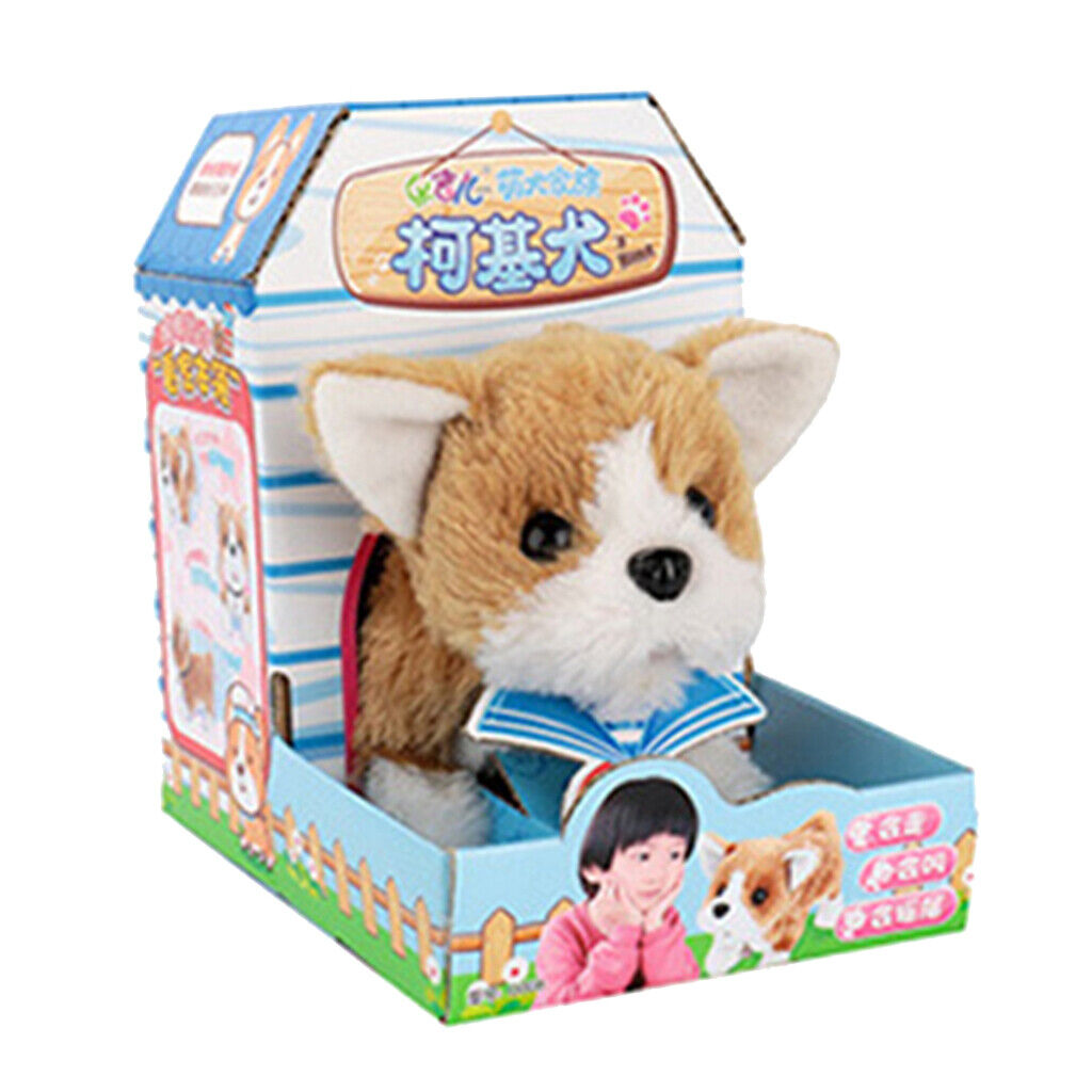 Lovely Electric  Electronic Pet Welsh Corgi Dog Puppy Birthday Gift