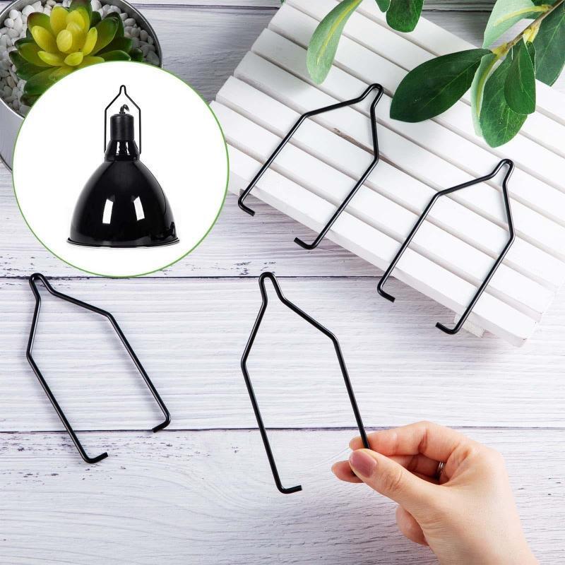 4 Pieces Reptile Lamp Hanger Metal Light Fixture Terrarium Light Accessories