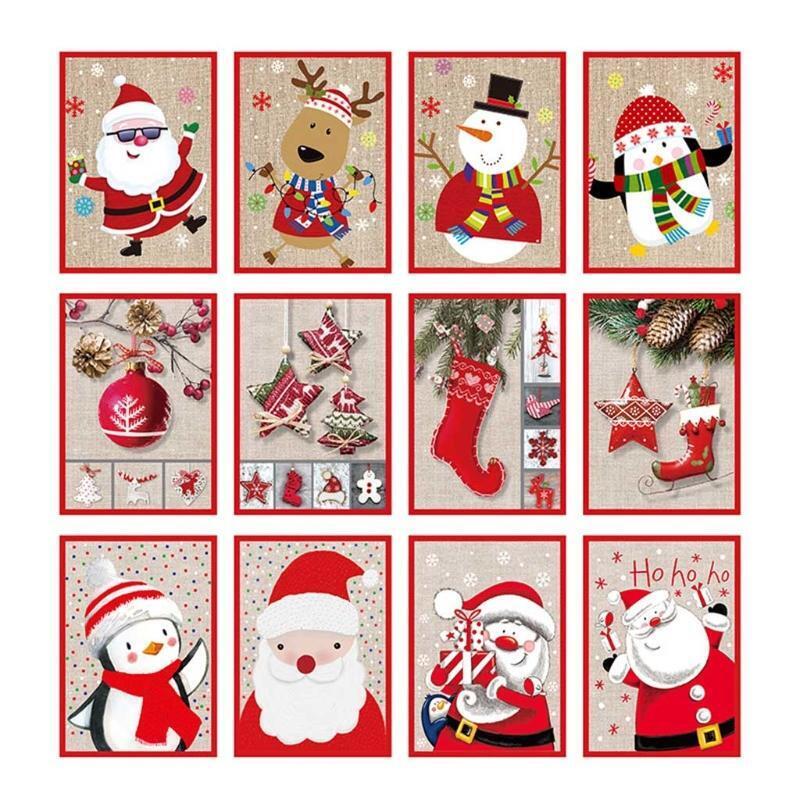 Merry Christmas Greeting Card with Music Postcards Invitations Xmas Cards Gift