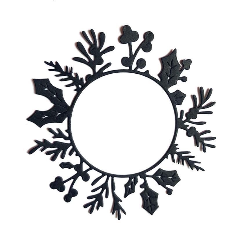 Christmas Round Flower Metal Cutting Dies Stencil DIY Scrapbook Album Paper Card