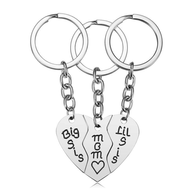 3Pcs/set Mom Keychain Mothers Day Gifts from Daughter for Christmas Family Gift