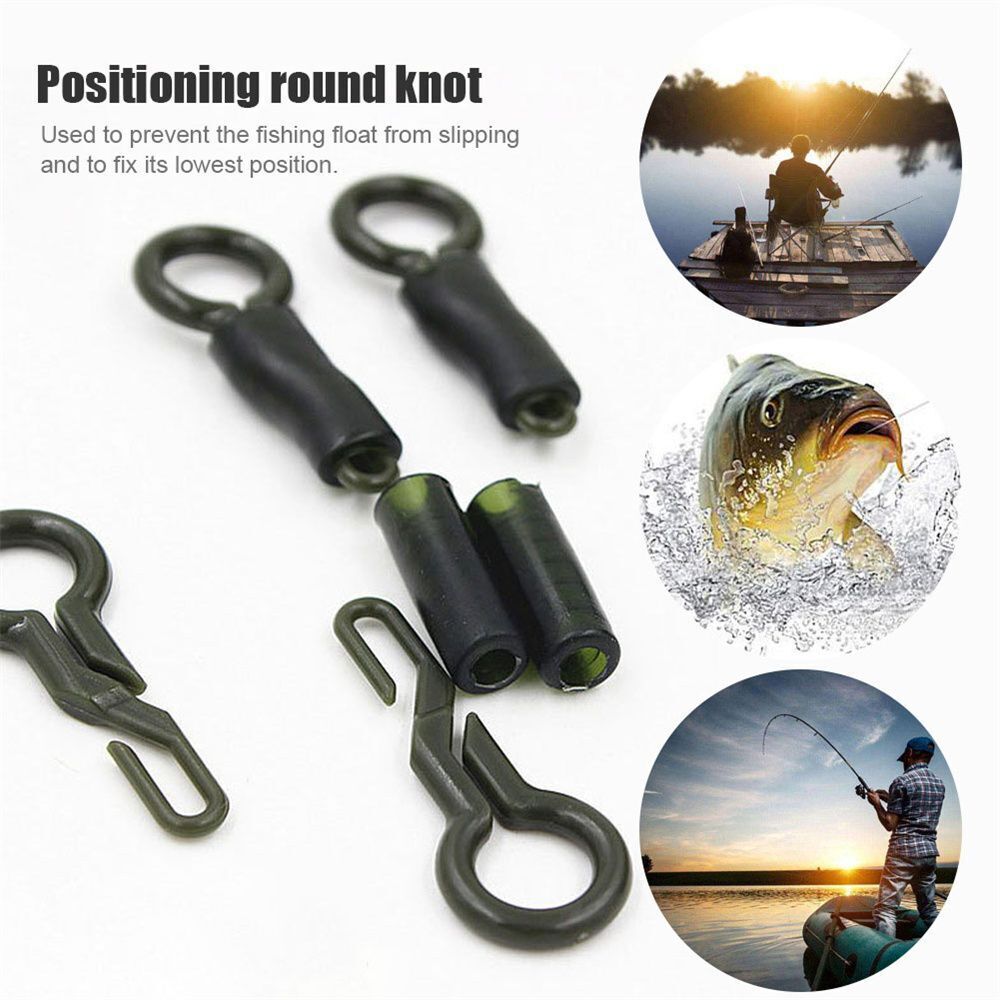 Accessories Tackle Rig Connector Back Lead Clips Silicone Sleeves Locking Tube