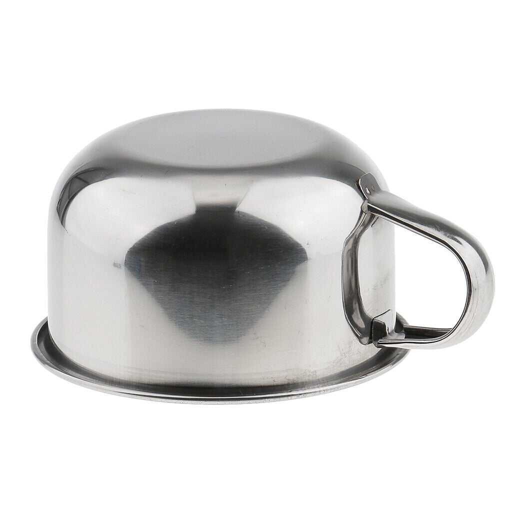 Stainless Steel Men's Shaving Mug Bowl Men Barber Beard  Cup for Brush