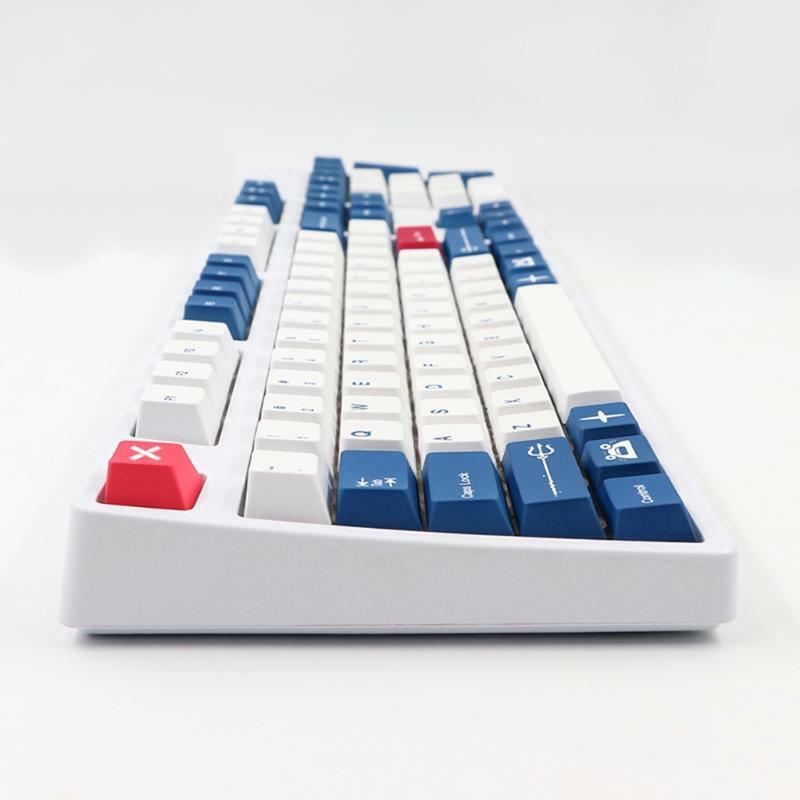 138 Pieces PBT Keycap Cherry Profile Standard Sublimation Process Iso Key Cover
