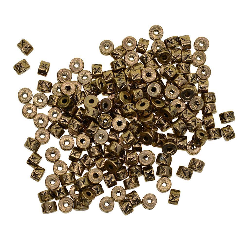 100pcs Alloy Spacer Loose Beads Necklace Bracelets Earring Craft Accessories