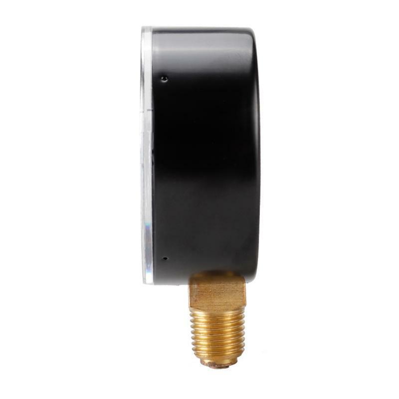 Pressure Gauge Stainless Steel+Copper 1/4 NPT Thread Water Pressure Meter 60mm