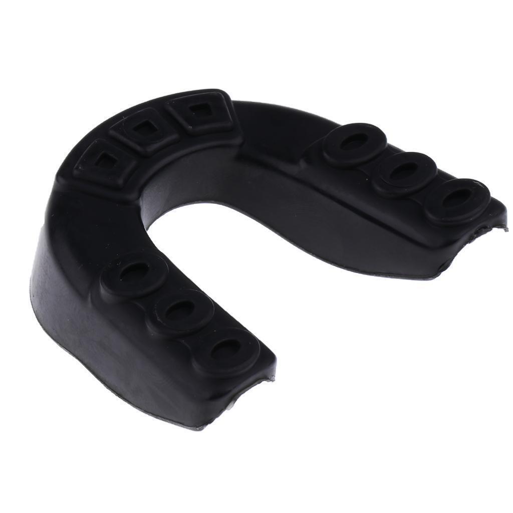 2Pcs EVA Mouth Guard Mouthguard Gum Shield Boxing MMA Teeth Protection Black